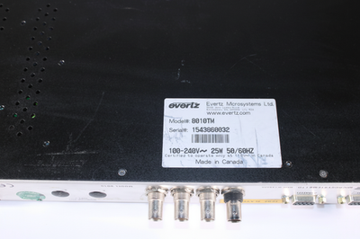 EVERTZ 8010TM SDI Time Code Reader Generator Character