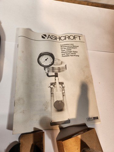 ASHCROFT 1305D 1305 D DEADWEIGHT TESTER new boxed