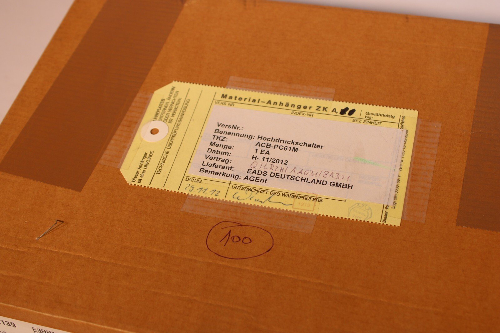 Patronendruckschalter ACB-PC61M 28/21bar Danfoss NEW BOXED 10C