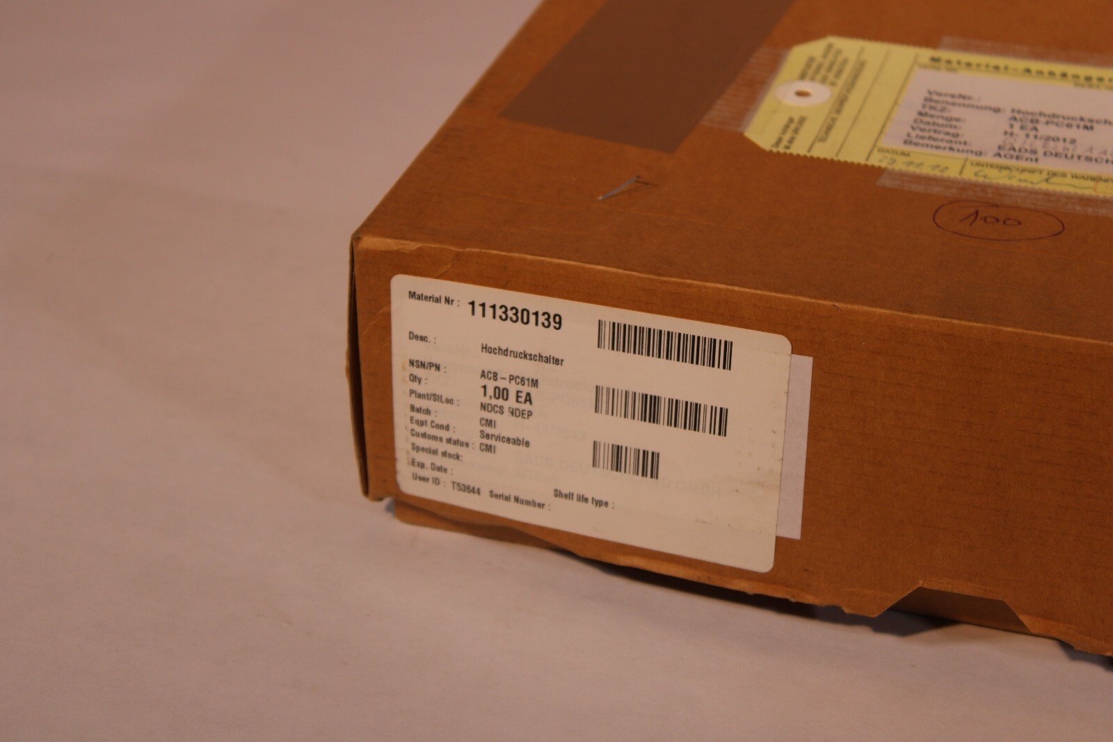 Patronendruckschalter ACB-PC61M 28/21bar Danfoss NEW BOXED 10C