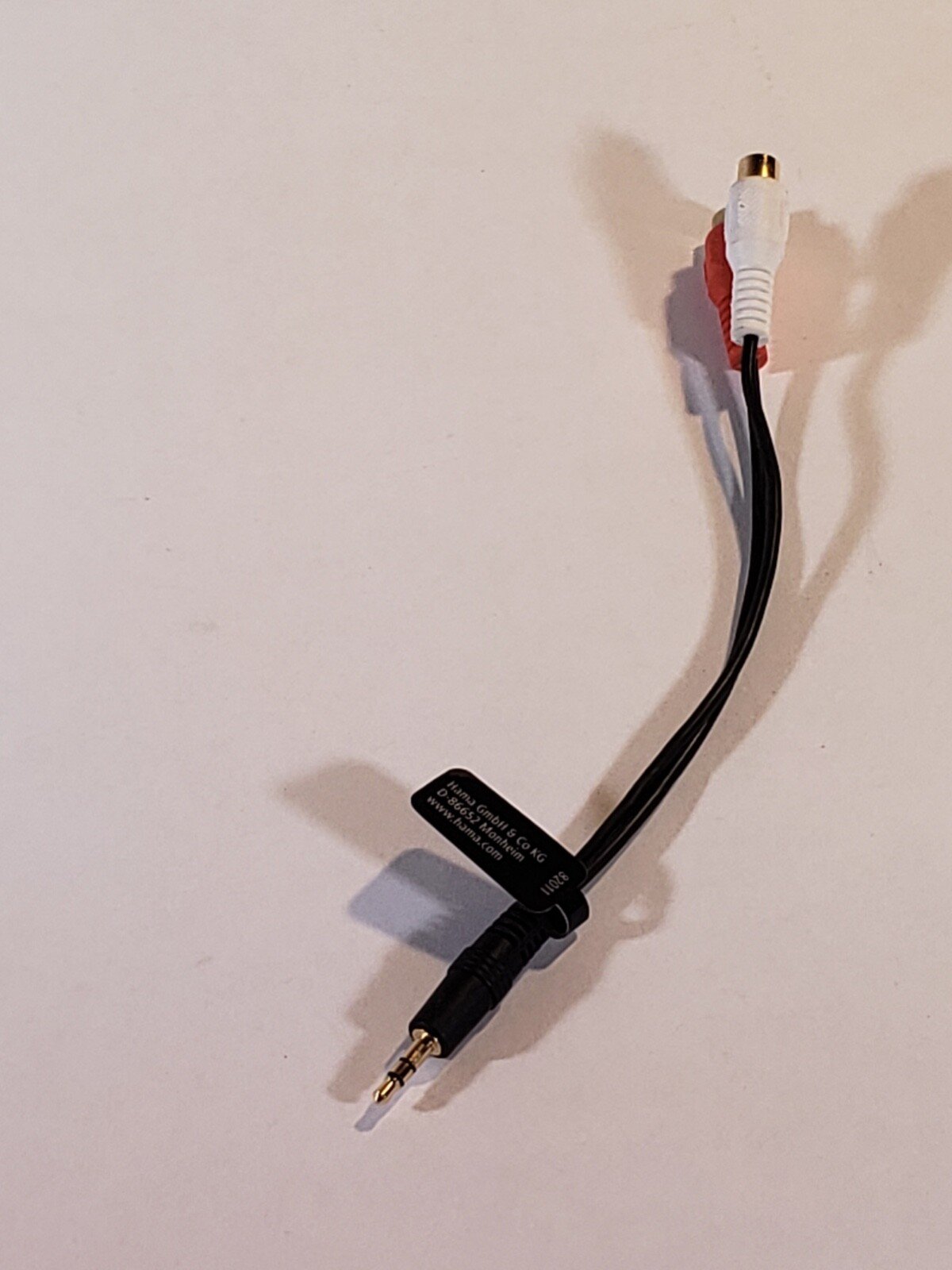 5X Stereo Audio Cable JACK 3.5mm Male to 2x RCA Female HAMA GOOD QUALITY NEW