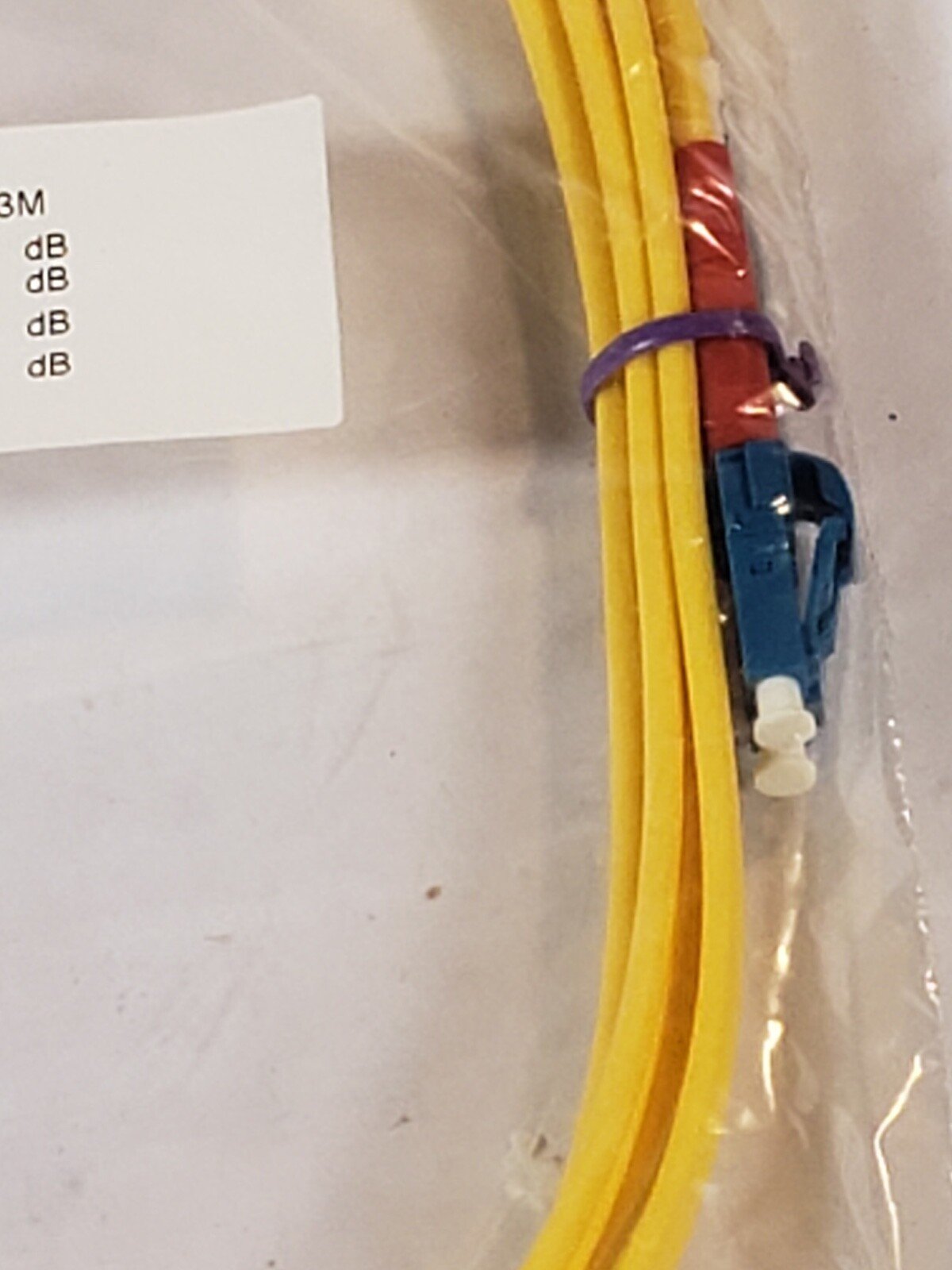 10X Jarretiere fiber optic 3MM 3M duplex 9/125 LC/PC - FC/PC DUPLEX LSZH