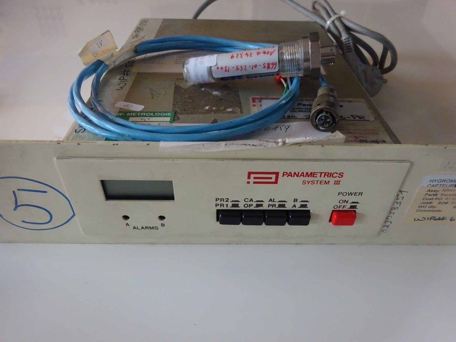 panametrics system 3 III + 1x M probe cables GE Sensing Moisture Monitor n°12