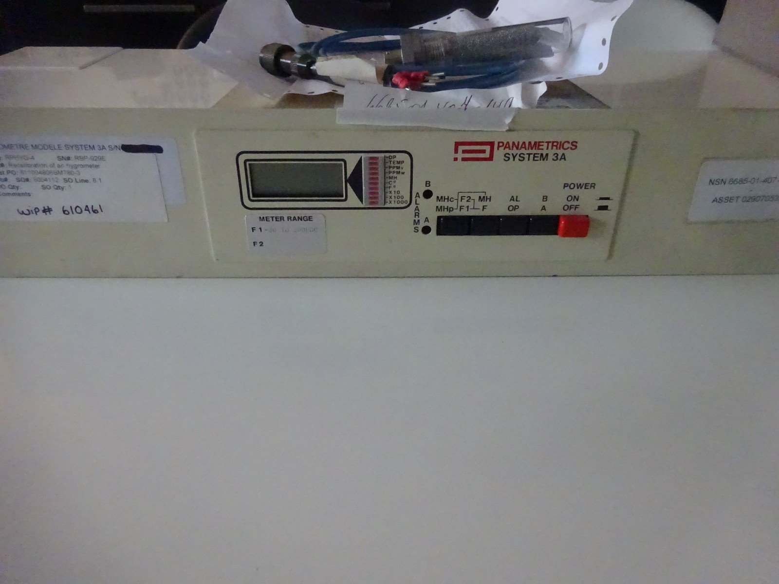 panametrics system 3 III + 1x M probe cables GE Sensing Moisture Monitor n°11