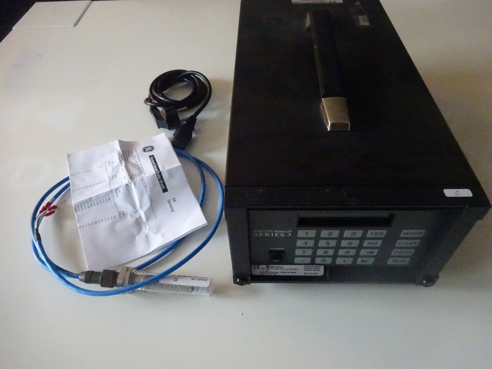 Moisture Monitor panametrics Series 3 MMS3 + 1x M Probe + cables n°5