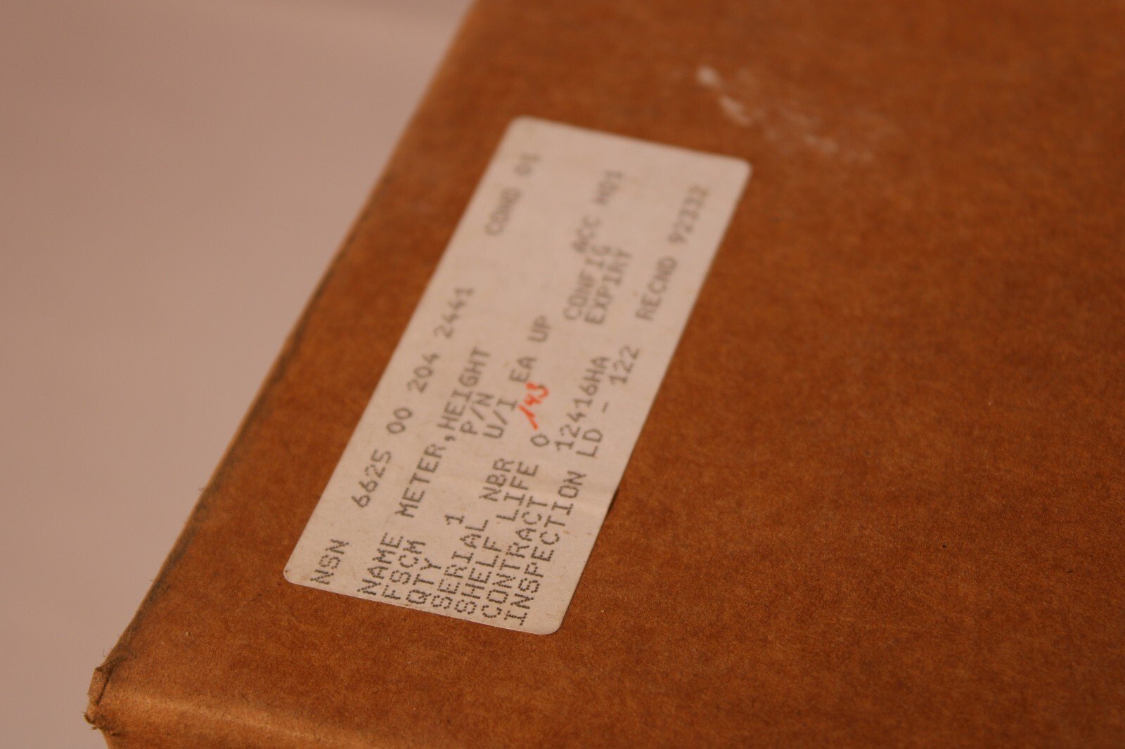 Ametek Meter Indicating Electrical Height 10676734 NEW BOXED
