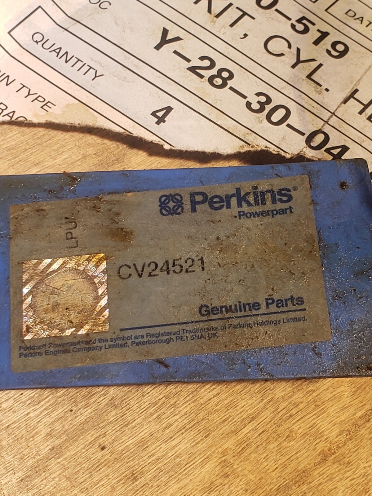 PERKINS KIT CYLINDER HEAD 930-519 CV24521 PPI-CV24521 Massey Ferguson Landini
